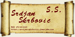 Srđan Škrbović vizit kartica